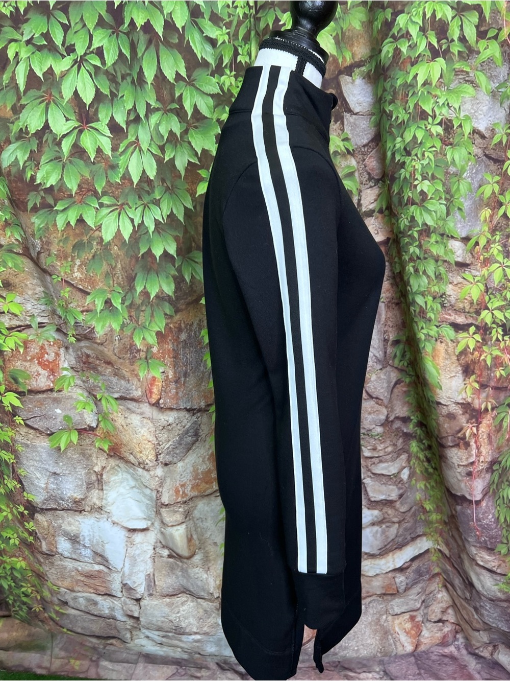 ATHLETA Black Side Zip Athleisure Performance Long Sleeve Dress, XXS - Picture 10 of 13